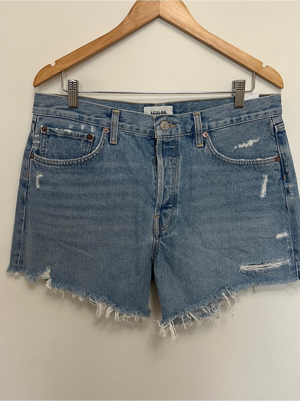 Agolde Parker Long Short in Swapmeet Size 30 NWT - Picture 4 of 7